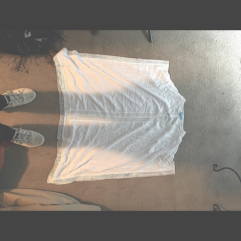 White, swimming coverup, new, one size.